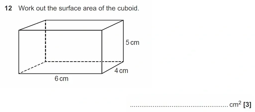 Question 12 - GCSE OCR Foundation Maths Past Paper 1 (Calculator) - June 2023