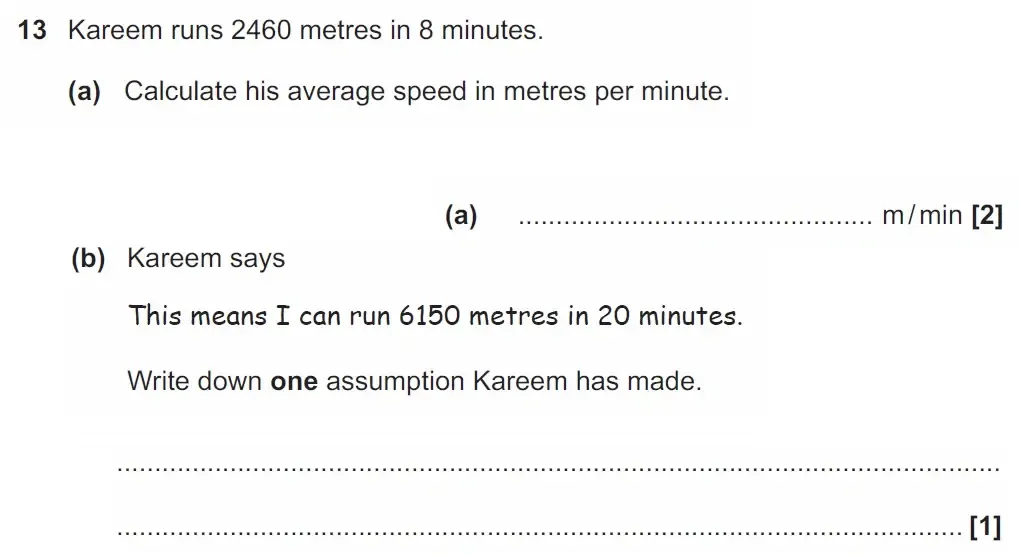 Question 13 - GCSE OCR Foundation Maths Past Paper 1 (Calculator) - June 2023