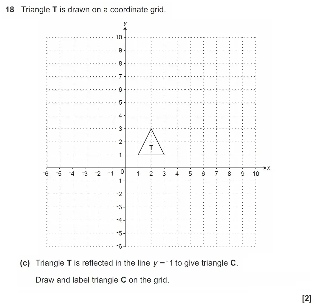 Question 18(c) - GCSE OCR Foundation Maths Past Paper 1 (Calculator) - June 2023