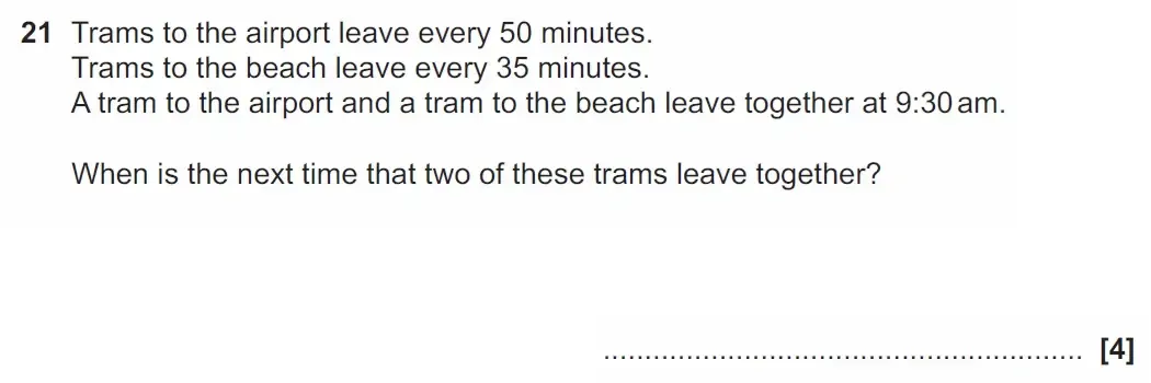 Question 21 - GCSE OCR Foundation Maths Past Paper 1 (Calculator) - June 2023