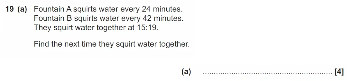 Question 19(a) - GCSE OCR Foundation Maths Past Paper 1 (Calculator) - November 2021