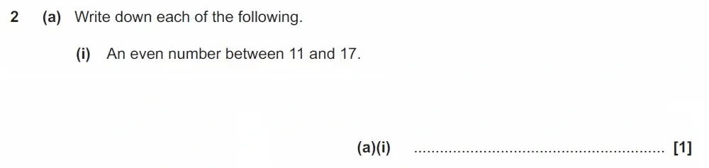 Question 02(a)(i) - GCSE OCR Foundation Maths Past Paper 1 (Calculator) - November 2022