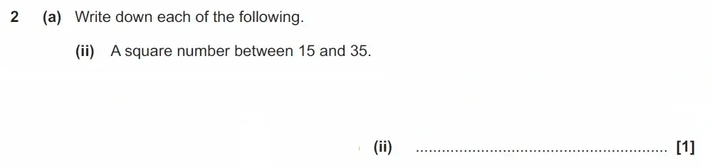 Question 02(a)(ii) - GCSE OCR Foundation Maths Past Paper 1 (Calculator) - November 2022