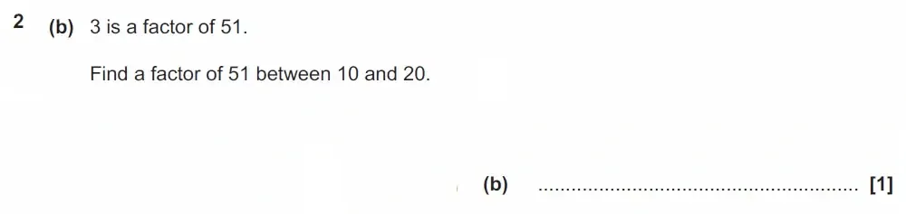 Question 02(b) - GCSE OCR Foundation Maths Past Paper 1 (Calculator) - November 2022