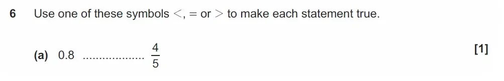 Question 06(a) - GCSE OCR Foundation Maths Past Paper 1 (Calculator) - November 2022