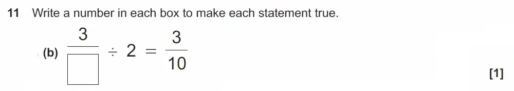 Question 11(b) - GCSE OCR Foundation Maths Past Paper 1 (Calculator) - November 2022