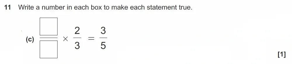 Question 11(c) - GCSE OCR Foundation Maths Past Paper 1 (Calculator) - November 2022