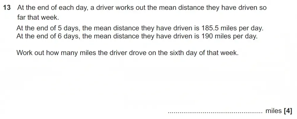 Question 13 - GCSE OCR Foundation Maths Past Paper 1 (Calculator) - November 2022