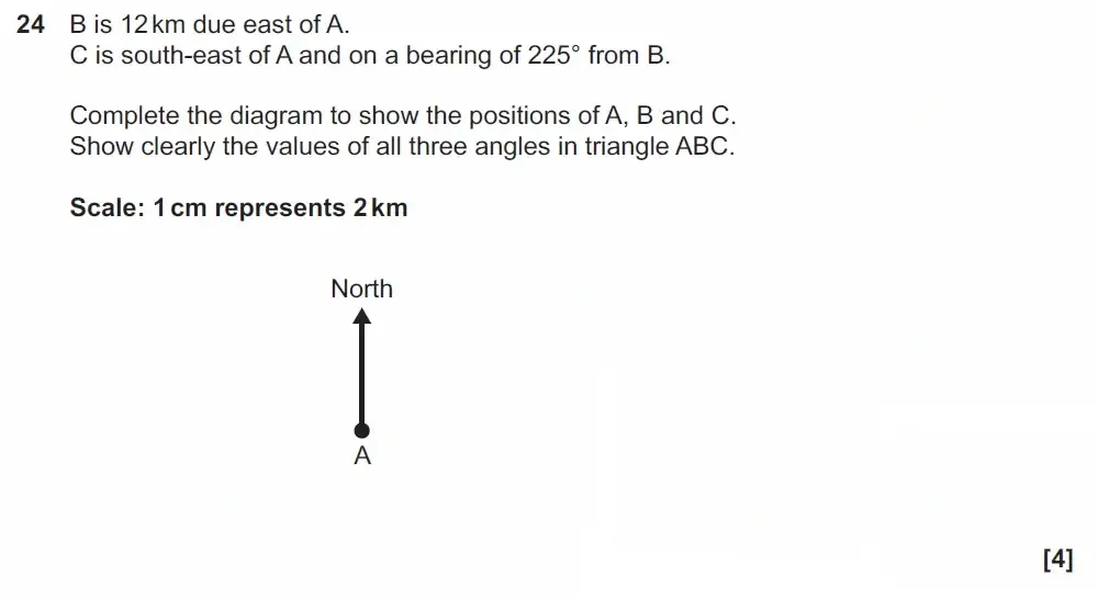 Question 24 - GCSE OCR Foundation Maths Past Paper 1 (Calculator) - November 2022