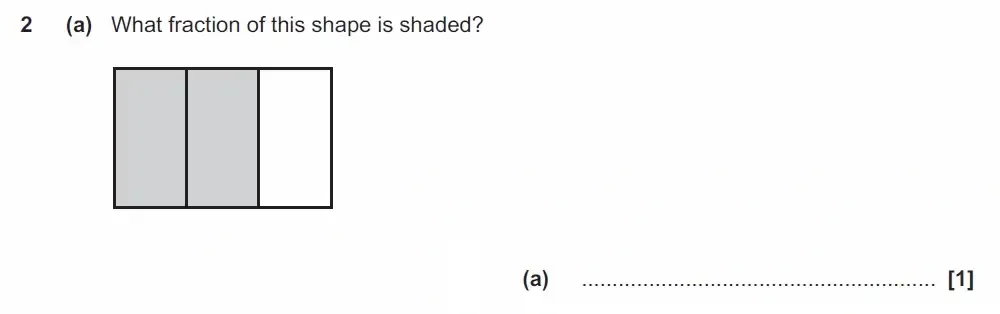 Question 02(a) - GCSE OCR Foundation Maths Past Paper 2 (Non-Calculator) - June 2022