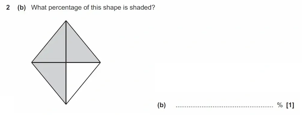 Question 02(b) - GCSE OCR Foundation Maths Past Paper 2 (Non-Calculator) - June 2022