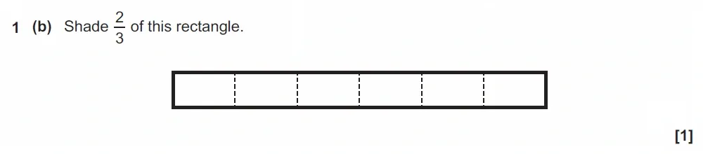 Question 01(b) - GCSE OCR Foundation Maths Past Paper 2 (Non-Calculator) - June 2023