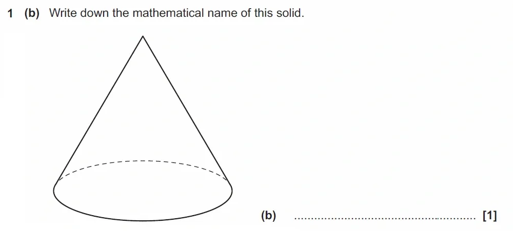 Question 01(b) - GCSE OCR Foundation Maths Past Paper 2 (Non-Calculator) - November 2021