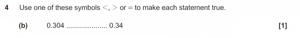 Question 04(b) - GCSE OCR Foundation Maths Past Paper 2 (Non-Calculator) - November 2021