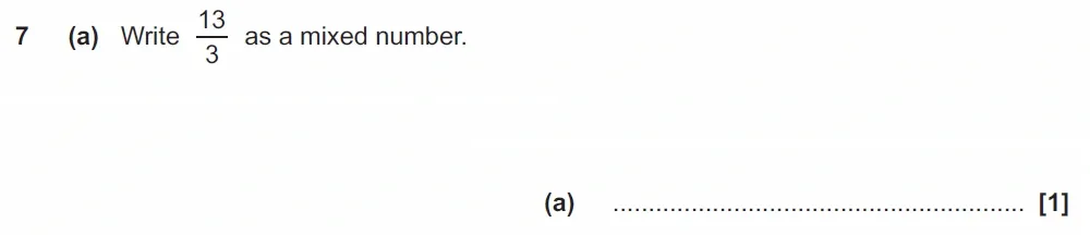 Question 07(a) - GCSE OCR Foundation Maths Past Paper 2 (Non-Calculator) - November 2021
