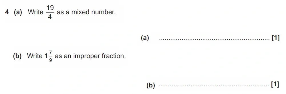 Question 04(a, b) - GCSE OCR Foundation Maths Past Paper 2 (Non-Calculator) - November 2022