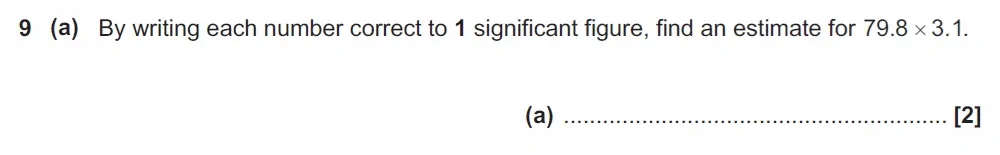 Question 09(a) - GCSE OCR Foundation Maths Past Paper 2 (Non-Calculator) - November 2022