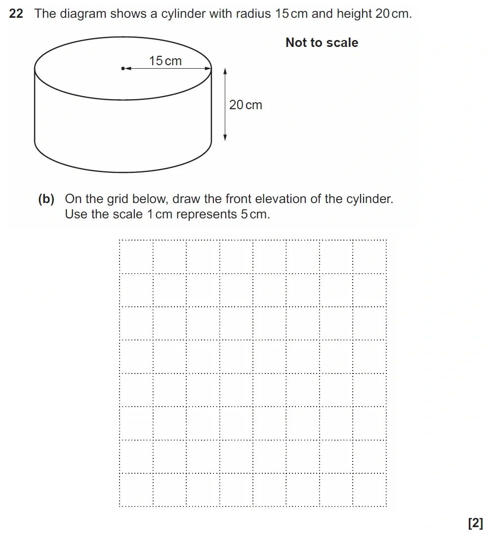 Question 22(b) - GCSE OCR Foundation Maths Past Paper 2 (Non-Calculator) - November 2022