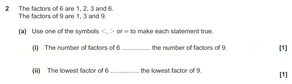 Question 2(a) - GCSE OCR Foundation Maths Past Paper 3 (Calculator) - June 2023