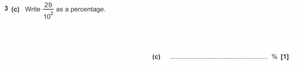 Question 3(c) - GCSE OCR Foundation Maths Past Paper 3 (Calculator) - June 2023