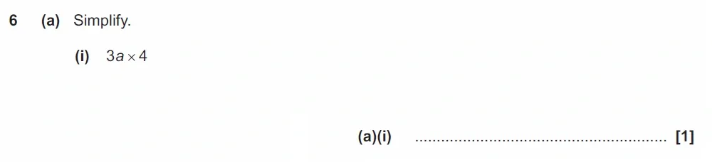 Question  6(a)(i) - GCSE OCR Foundation Maths Past Paper 3 (Calculator) - June 2023