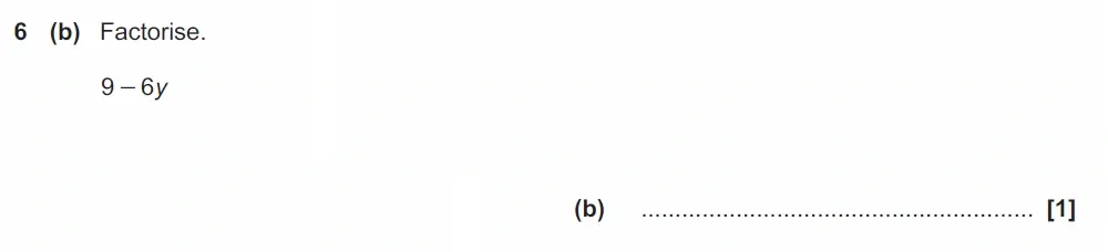 Question 6(b) - GCSE OCR Foundation Maths Past Paper 3 (Calculator) - June 2023