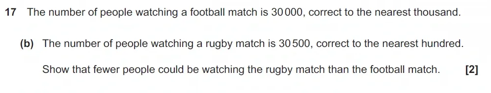 Question 17(b) - GCSE OCR Foundation Maths Past Paper 3 (Calculator) - June 2023