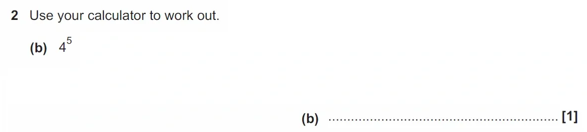 Question 2(b) - GCSE OCR Foundation Maths Past Paper 3 (Calculator) - November 2021