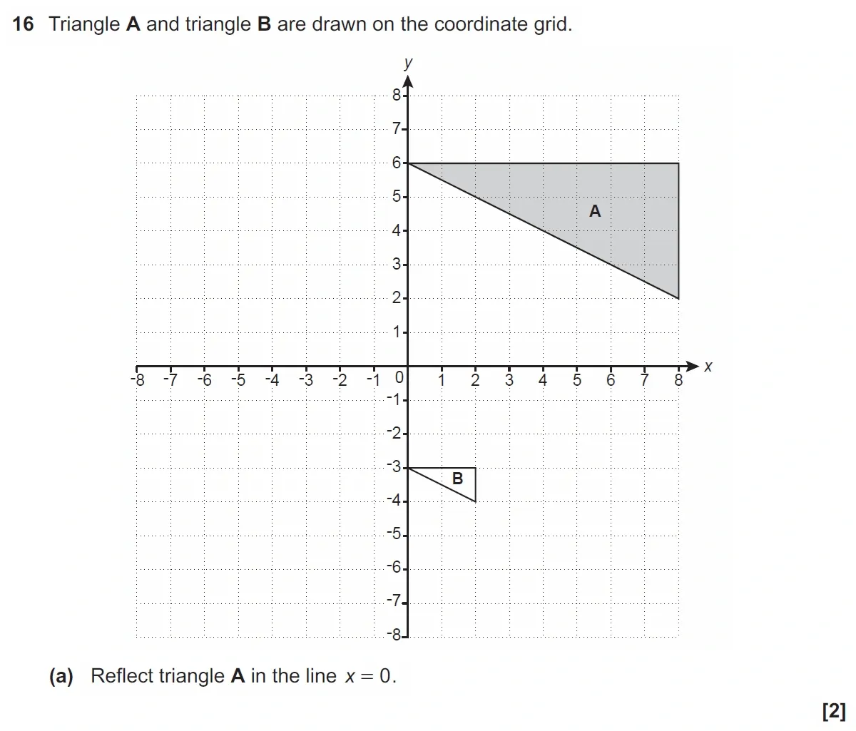 Question 16(a) - GCSE OCR Foundation Maths Past Paper 3 (Calculator) - November 2021