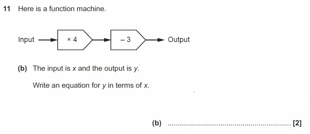 Question 11(b) - GCSE OCR Foundation Maths Past Paper 3 (Calculator) - November 2022