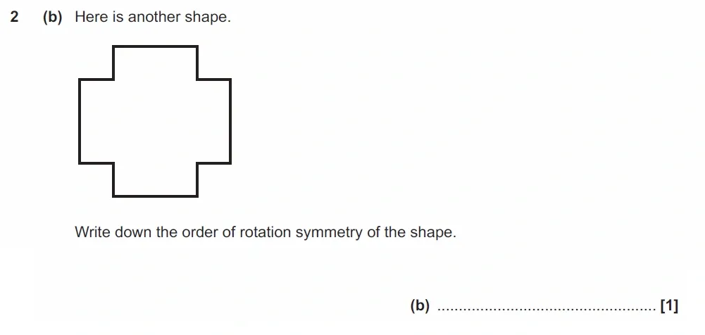 Question 2(b) - GCSE OCR Foundation Maths Past Paper 3 (Calculator) - June 2022