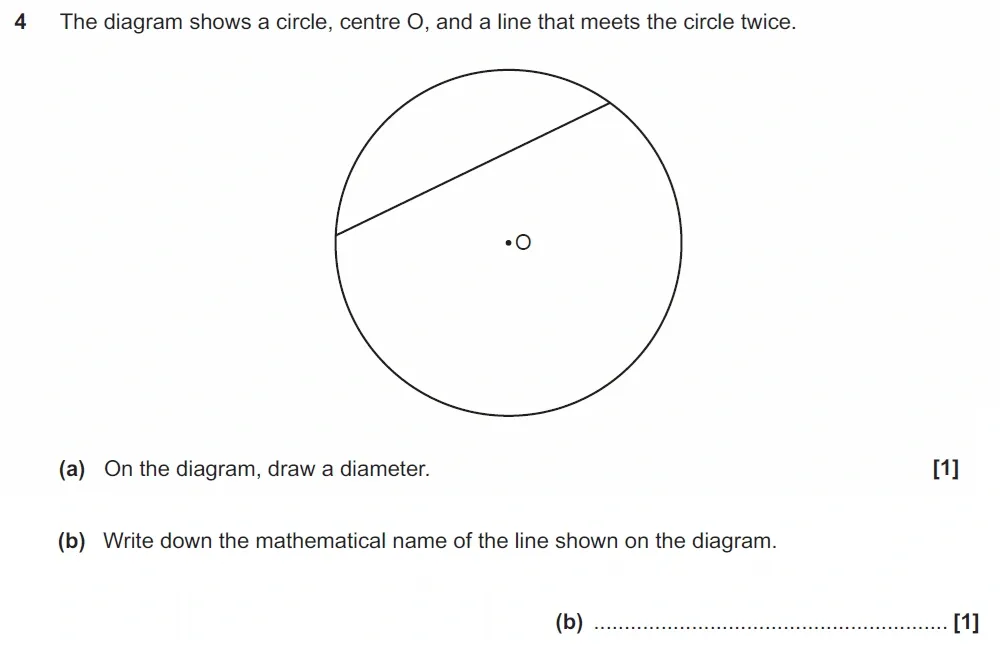 Question 4(a,b) - GCSE OCR Foundation Maths Past Paper 3 (Calculator) - June 2022