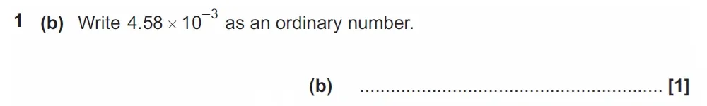 Question 01(b) - GCSE OCR Higher Maths Past Paper 4 (Calculator) - June 2022