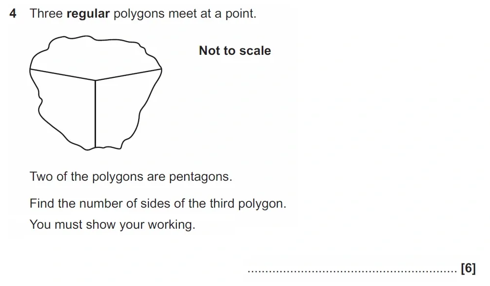 Question 04 - GCSE OCR Higher Maths Past Paper 4 (Calculator) - June 2022