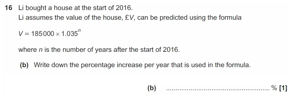 Question 16(b) - GCSE OCR Higher Maths Past Paper 4 (Calculator) - June 2022
