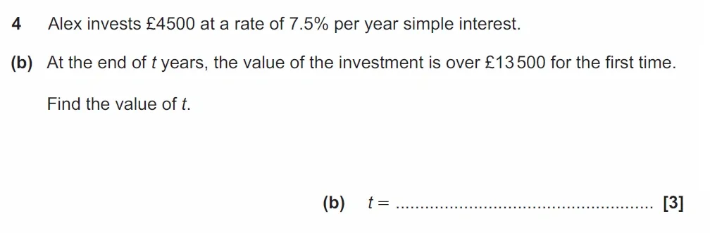 Question 04(b) - GCSE OCR Higher Maths Past Paper 4 (Calculator) - June 2023