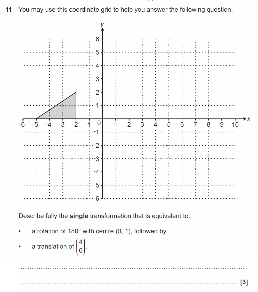 Question 11 - GCSE OCR Higher Maths Past Paper 4 (Calculator) - June 2023