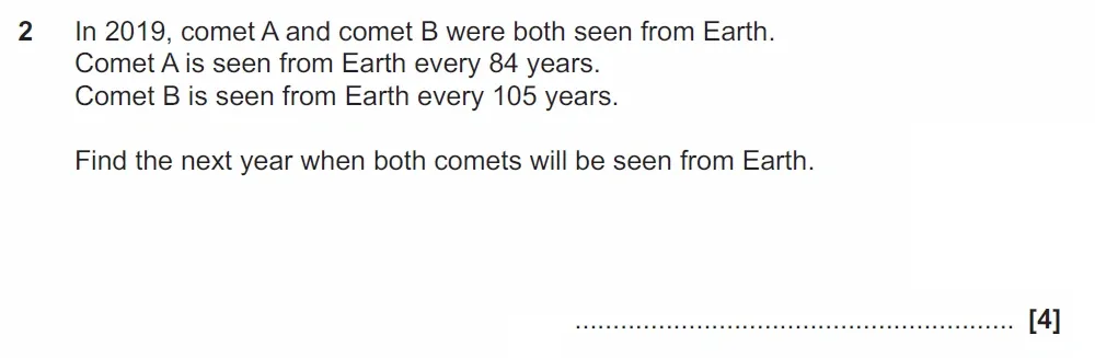 Question 02 - GCSE OCR Higher Maths Past Paper 4 (Calculator) - November 2022