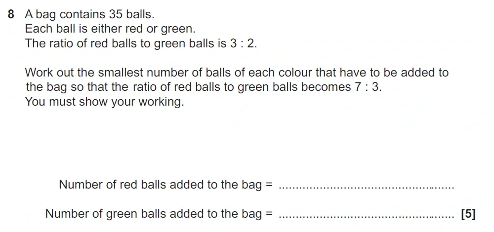 Question 8 - GCSE OCR Higher Maths Past Paper 4 (Calculator) - November 2022