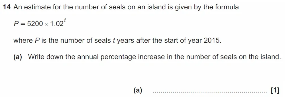 Question 14(a) - GCSE OCR Higher Maths Past Paper 4 (Calculator) - November 2022