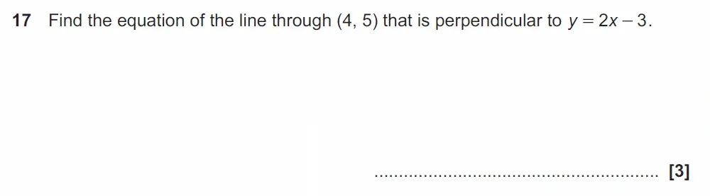 Question 17 - GCSE OCR Higher Maths Past Paper 4 (Calculator) - November 2022