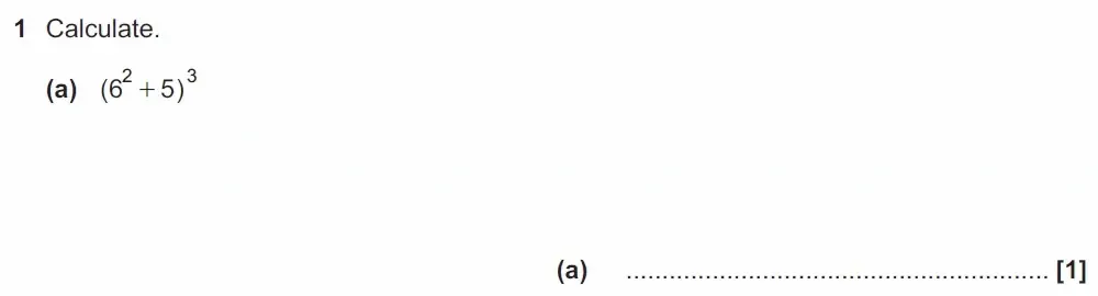 Question 01(a) - GCSE OCR Higher Maths Past Paper 4 (Calculator) - November 2021