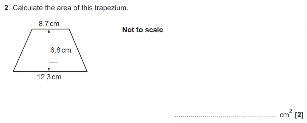 Question 02 - GCSE OCR Higher Maths Past Paper 4 (Calculator) - November 2021