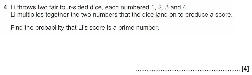 Question 04 - GCSE OCR Higher Maths Past Paper 4 (Calculator) - November 2021