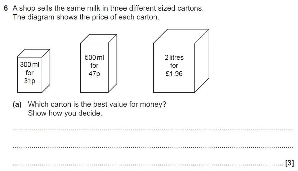 Question 06(a) - GCSE OCR Higher Maths Past Paper 4 (Calculator) - November 2021