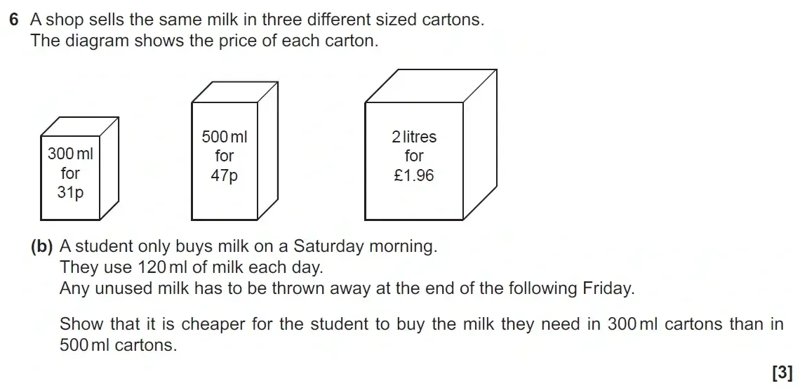 Question 06(b) - GCSE OCR Higher Maths Past Paper 4 (Calculator) - November 2021