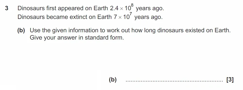 Question 03(b) - GCSE OCR Higher Maths Past Paper 5 (Non-Calculator) - June 2022