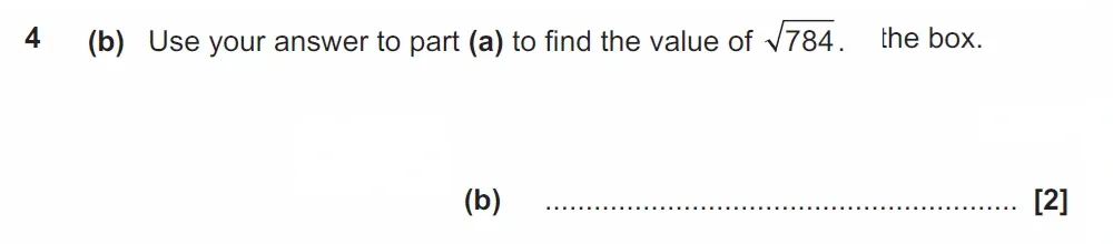 Question 04(b) - GCSE OCR Higher Maths Past Paper 5 (Non-Calculator) - June 2022