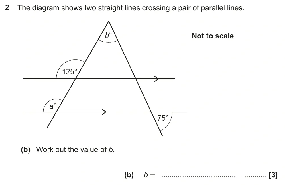 Question 02(b) - GCSE OCR Higher Maths Past Paper 5 (Non-Calculator) - June 2023