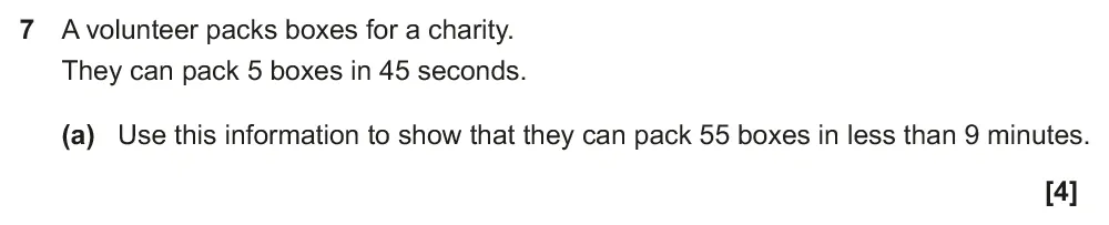 Question 07(a) - GCSE OCR Higher Maths Past Paper 5 (Non-Calculator) - June 2023